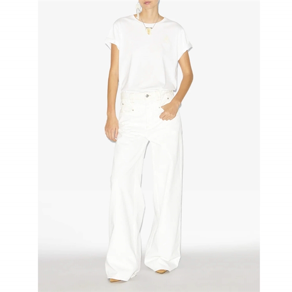 Isabel Marant Etoile Lemony Jeans, Hvid 